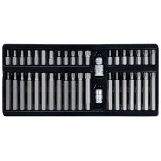 Комплект головок S2, torx, шестигранник, шлицевый 40 шт. (YT-0400)