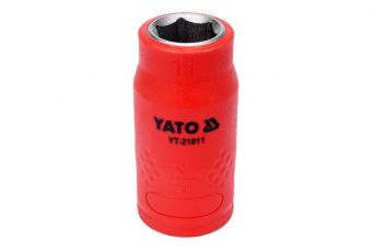 Головка торцевая диэлек. VDE 3/8" 11мм (YT-21011)
