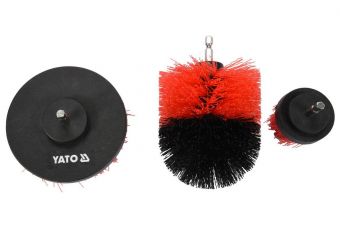 Набор насадок-щёток для дрели, HEX, 3шт. (YT-47553)