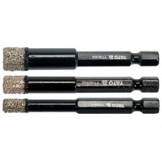 Набор алмазных коронок по плитке 3шт (YT-60409)