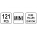 Автомобильные предохранители | Мини / 121 шт. (YT-83143)