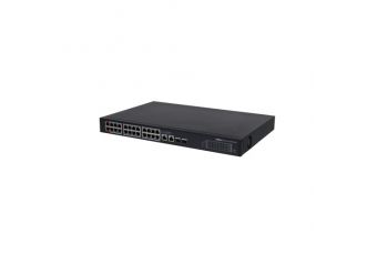 24-Port PoE koncentrators, PoE , augšupsaite 2-PortRJ45 augšupsaite 2-PortSFP, 360W (3228-24GT360)