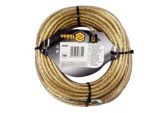 Таможенный кабель сталь с насадкой 6 мм / 18 м (85002)