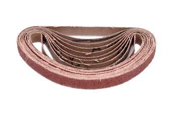 Sanding belt 10 pcs grit: p80 size:10x330mm (YT-09744)