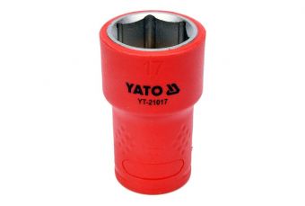 Головка торцевая диэлек. VDE 3/8" 17мм (YT-21017)