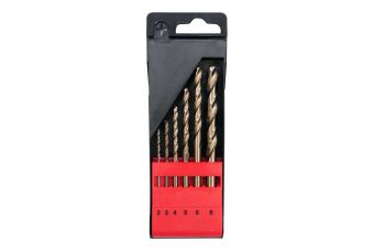 Набор сверл Cobalt-HSS по металлу 6 шт. 2-8 мм (YT-41602)