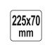 Hermētiķa pistole 225x70 mm pastiprināta (YT-67560)