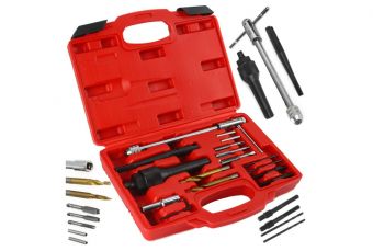 Инструмент для свечей накаливания и комплект для ремонта резьбы,16 пр. (M55885) 