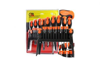 Set of screwdrivers 18 pcs, magnetic (M61008A)