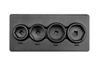 Комплект чашек для съема масляных фильтров 4 пр, 27, 32, 36, 38 мм (YT-0598)