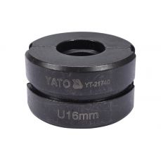 U tipa gofrēšanas galviņa 16 mm modelim YT-21735 (YT-21740)