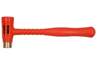 Молоток безинерционный с латунным наконечником 792g, Ø 32mm (YT-46191)