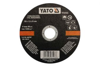 Диск отрез.по метал/нержав.стали 125х1,2 (YT-6103)