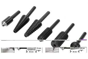 Набор фрез по дереву/металлу 6шт (YT-61712)