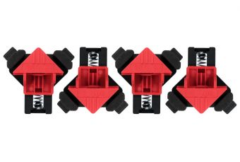 Набор из четырех прочных подпружиненных угловых зажимов (YT-64300)