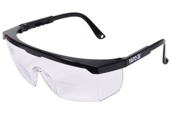 Очки защитные открытые, прозрачные, с коррекцией зрения +1,5 диоптрия Yato (YT-73612)