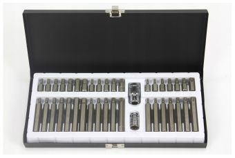TORX uzgaļu komplekts. HEX. SPLINE 40gab. (M66410)