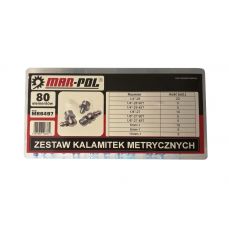 Набор гидравлических пресс-масленок (метрических) 80 шт. (M66497)