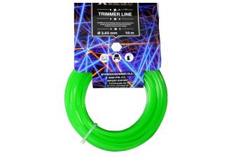 Леска для тримера 2.65mm*10m шестиконечная (зеленый)(M830814)