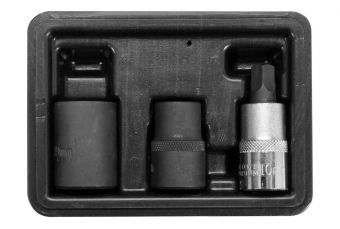 Набор насадок для тормозных цилиндров | 5 углов (pentagon) 3 шт. YATO (YT-06807)