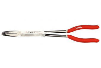 Удлиненные изогнутые плоскогубцы | 90° | шарнирные | 330 мм (YT-20402)