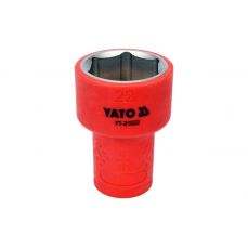 Головка торцевая диэлек. VDE 3/8" 22мм (YT-21022)