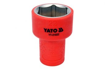 3/8" insulated hexagonal socket size: 22mm vde (YT-21022)