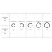 95pcs copper air o-ring assortment (YT-068713)