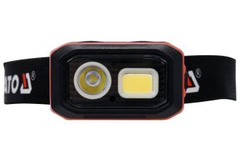 Налобный фонарь 500лм, акк./3xAAA, датчик движения (YT-08593)