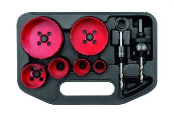 Набор кольцевых пил для электриков 8пр. 22-73мм (YT-3380)