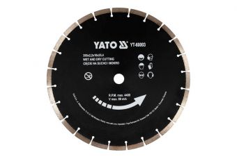 Алмазный сегментный отрезной диск | 350x25,4 мм (YT-60003)