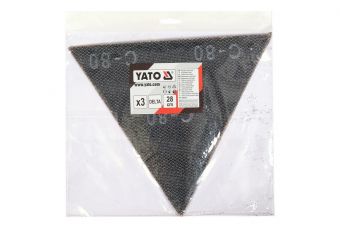 Треугольник абразивный 28 см, 3 шт.,P 80 (YT-846113)