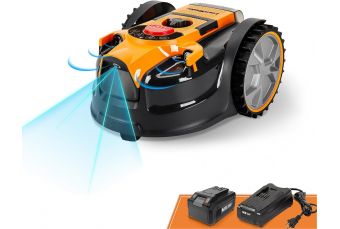 Самоходный робот газонокосилка LawnMaster VBRM16 OcuMow™ площадью до 100 м²  MX 24 В 4,0 Ач без кабеля (VBRM16-03)
