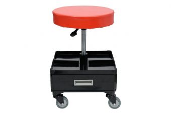Adjustable shop roller seat stool with 3 drawers (YT-08795)