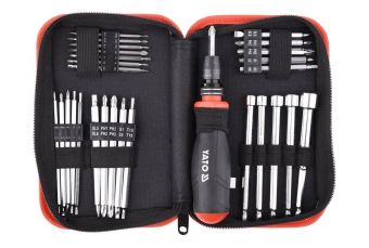 Отвертка с наконечниками | 28 шт. (YT-27940)