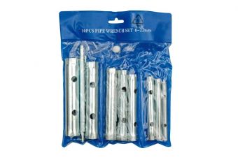 Набор трубных ключей 6х7-20х22 мм, 10 шт (52900)