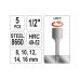 Набор винтов для отвинчивания 5 деталей, 1/2 "(YT-0624)