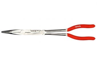 Удлиненные изогнутые плоскогубцы | 45° | шарнирные | 330 мм (YT-20401)