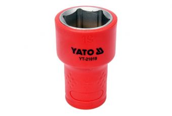 Головка торцевая диэлек. VDE 3/8" 19мм (YT-21019)