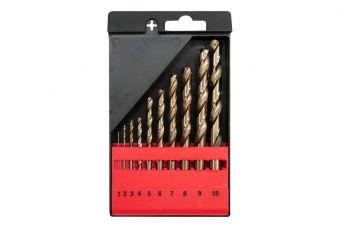 Набор сверл по металлу Cobalt-HSS 1-10 мм (YT-41603)