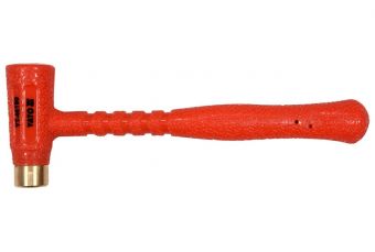 Молоток безинерционный с латунным наконечником 300g, Ø 20mm YATO (YT-46190)