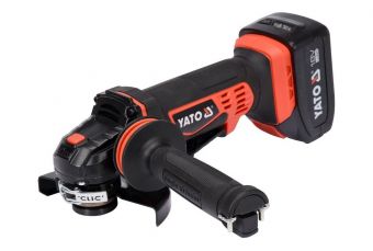 Аккум. углошлифмашина 18В+2 аккум. (3AH) (YT-82828)