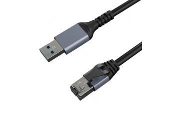 Кабель-адаптер CAT6 UTP, USB3.0 Type-A на RJ45, 5м (CA915002)