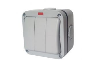 Всепогодный выключатель, 3 группы, IP66, EU (EL240272)