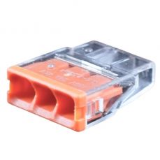 Коннектор для сращивания, 3x 0.5-2.5мм2, 24A, 450V, 100шт (EL240401)