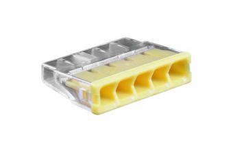Коннектор для сращивания, 5x 0.5-2.5мм2, 24A, 450V, 100шт (EL240425)