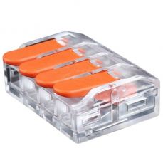 Соединитель соединительный с рычагом, 4x 0,5-6,0 мм², 41 А, 450 В, 20 шт. (EL240463)