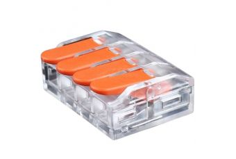 Соединитель соединительный с рычагом, 4x 0,5-6,0 мм², 41 А, 450 В, 20 шт. (EL240463)