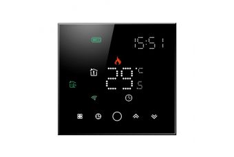 TUYA Программируемый термостат WiFi, черный (HS082062)