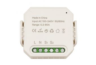 Интеллектуальный счетчик энергии, 1P+N, 80A, Wi-Fi, Tuya (HS084080)